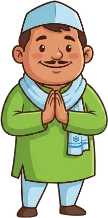 Kisaan Veer greeting with a namaste