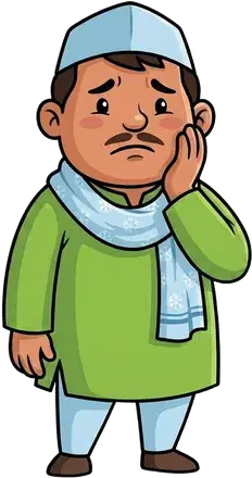 Kisaan Veer looking worried