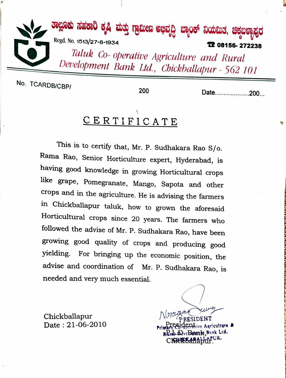 A second Karnataka cooperative endorses two decades of horticultural service